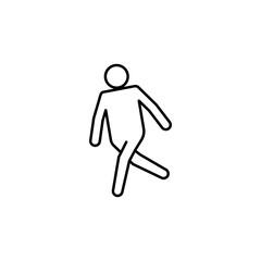 player, bowling line icon. Signs and symbols can be used for web, logo, mobile app, UI, UX