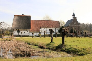 Fototapeta na wymiar rural landscape, Bokrijk, Belgium