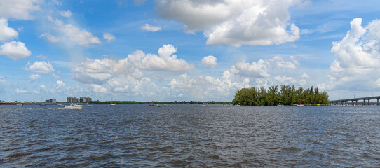 Boaters By Lofton's Island At The Caloosahatchee River In Fort Myers