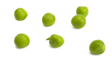 green peas isolated