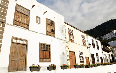 Architectural detail in Garachico resort, Tenerife island - Canary, Spain