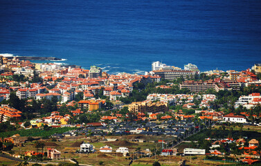Puerto de la Cruz resort on the Atlantic coast in Tenerife, Spain, Europe