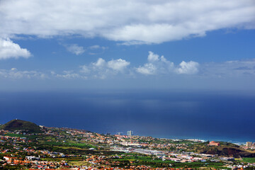 Puerto de la Cruz resort on the Atlantic coast in Tenerife, Spain, Europe