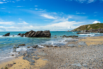 Beach at Dollar Cove Gunwalloe Cornwall England UK