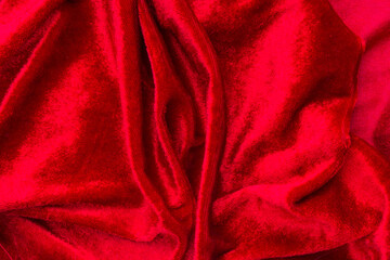 velvet fabric textile similar in shape to a female vagina