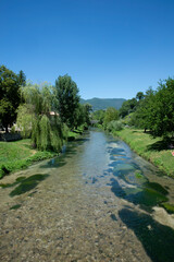 Fototapeta na wymiar river of Scheggino province of Perugia