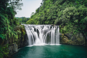 Shifen Waterfall in Pingxi District, New Taipei, Taiwan.