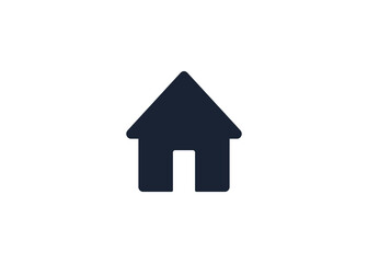 Fototapeta premium Home icon. House symbol illustration vector to be used in web applications. House flat pictogram isolated. Stay home. Line icon representing house for web site or digital apps. 