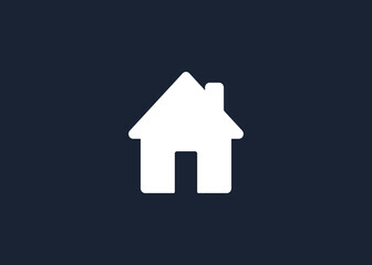 Home icon. House symbol illustration vector to be used in web applications. House flat pictogram isolated. Stay home. Line icon representing house for web site or digital apps. 