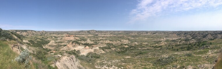 Panorama Theodore Roosevelt National Park, North Dakota