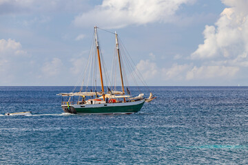 Fototapeta premium Saint Vincent and the Grenadines, Sailboat ketch