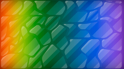 Rainbow bricks with rounded edges and a shade of gray. Suitable for desktop Wallpapers, as well as for web pages