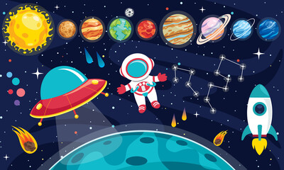 Colorful Planets Of Solar System © yusufdemirci