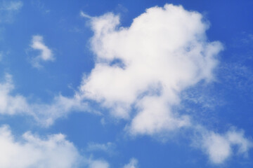 Naklejka na ściany i meble Blue Sky with Clouds, Background Material.
