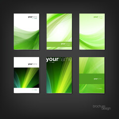 set of vector brochure cover designs