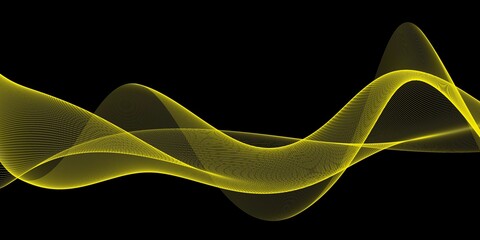 Color light yellow abstract waves design
