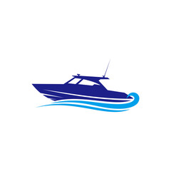 Creative ship sail boat vector graphic logo design