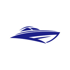Obraz na płótnie Canvas Abstract Boat Logo - Brand Identity for Boating Business