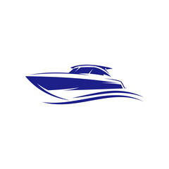 Creative ship sail boat vector graphic logo design