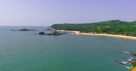 Obraz premium beach view from hill