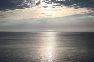 夕暮れの海