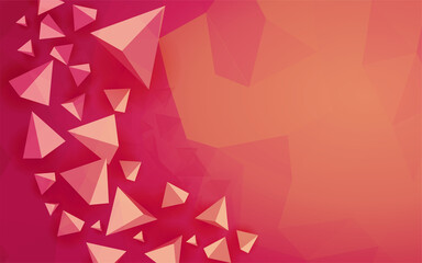 Colorful Triangle mosaic abstract background design.