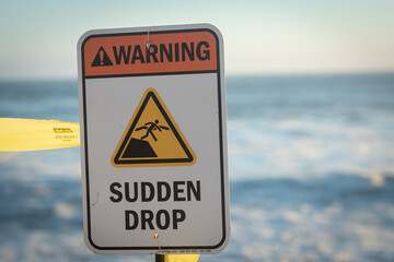 Sudden Drop sign