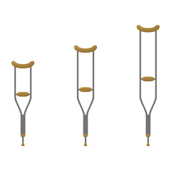 Illustration vector of a crutches