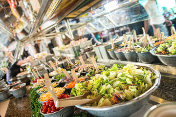 Salad Bar at a restaurant