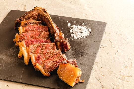 Cut out aged beef. Chuleton rubia gallega