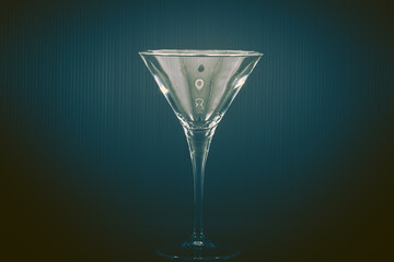 Wine glasses Closed Up; Vintage Style