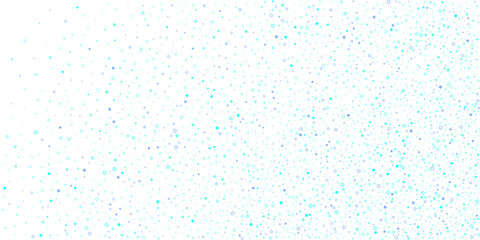 Blue, cyan, turquoise glitter stars confetti