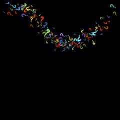 Question marks Quiz, doubt poll query public poll.