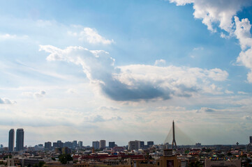 Obraz premium Sky and city views in Bangkok, Thailand