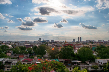 Sky and city views in Bangkok, Thailand