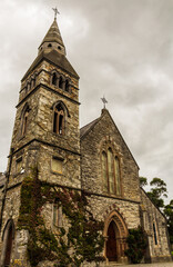 Fototapeta na wymiar Exterior of St. Mary's Church in Howth, Ireland
