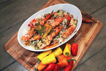 King Crab Rice & Peppers