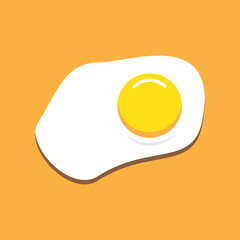 Fried egg icon design. vector illustration