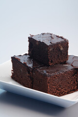 Brownies on a plate