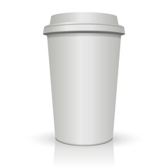 Vector isolated cup of coffee