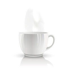 Vector isolated cup of tea.