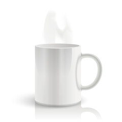 Vector mug isolated on white background.
