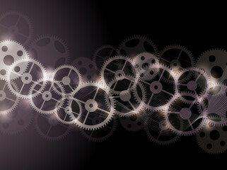 Vector abstract background with gears.