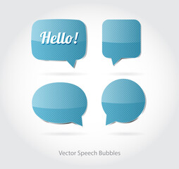 speech bubbles set