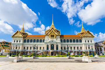 Royal grand palace temple emerald architecture, Thailand
