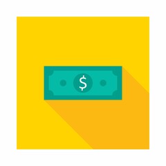 Dollar Money icon vector isolated. Flat style vector illustration.