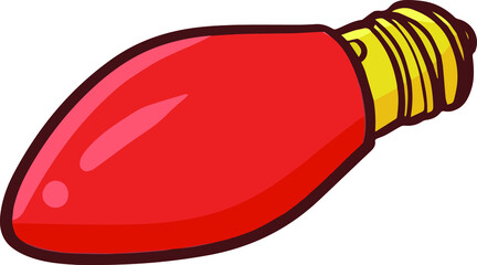 Cute and funny red little lamp for home decoration