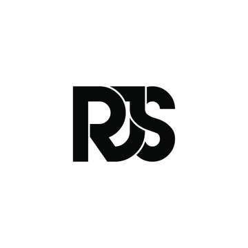 rjs letter original monogram logo design