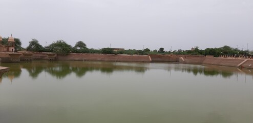 Fototapeta na wymiar Lakes called Kunda in local language of Goverdhan