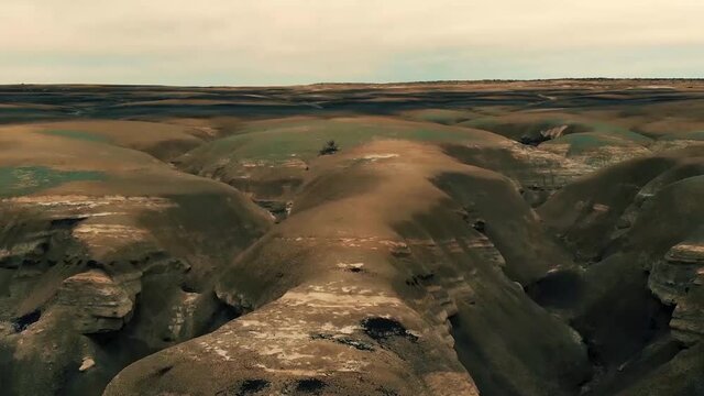 Drone Footage Of Ah Shi Sle Pah Wilderness Area In New Mexico.